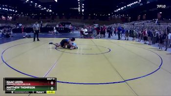 108 lbs Cons. Round 3 - Isaac Leota, Hernando Wrestling Club vs Matthew Thompson, Team Clay