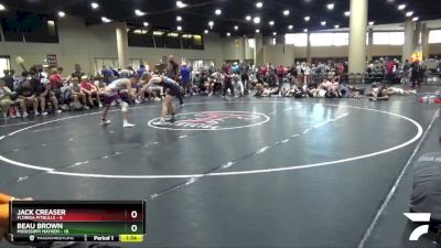 132 lbs Round 4 (6 Team) - Jack Creaser, Florida Pitbulls vs Beau Brown, Mississippi Mayhem