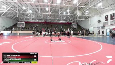 133 lbs Cons. Round 5 - Dominic Marquez, Cuesta vs Ethan Gonzalez, Rio Hondo College