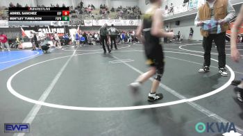 140 lbs Round Of 16 - Adriel Sanchez, Tulsa Blue T Panthers vs Bentley Tumelson, Fort Gibson Youth Wrestling