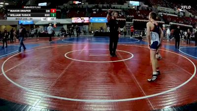 94 lbs Cons. Round 4 - William Tusick, Ennis Wrestling Club vs Mason Draper, Touch Of Gold Wrestling Club