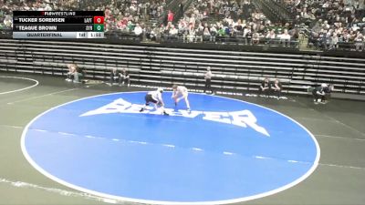 6A 144 lbs Quarterfinal - Teague Brown, Syracuse vs Tucker Sorensen, Layton