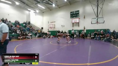 113 lbs Round 3 (6 Team) - Kirklin BW Hay, Newcastle vs Kaden Walter, Buffalo High