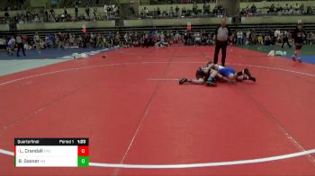 120 lbs Quarterfinal - Liam Crandall, Evansville Wrestling Club vs Bode Gasner, KM