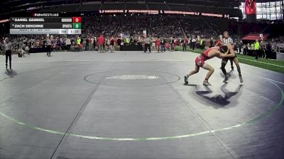 D2-126 lbs Champ. Round 1 - Daniel Gemmel, Huron HS (New Boston) vs Zach Dekorne, Sparta HS