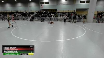 114 lbs Quarterfinal - Tyler Paulson, LaCrosse Area Wrestlers vs Hollis Brunet, Moen Wrestling Academy