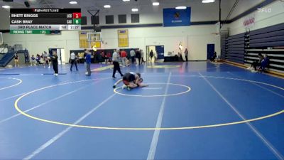 165 lbs 3rd Place Match - Cash Bray, Carl Albert State vs Rhett Briggs, Labette Community College