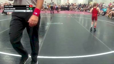 53 lbs Round 4 (6 Team) - Cole Hahn, Backyard Brawlers Gold vs Elijah Crowe, Maverick
