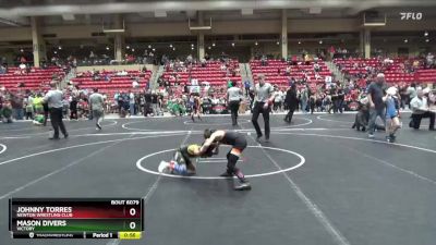 58 lbs Quarterfinal - Mason Divers, Victory vs Johnny Torres, Newton Wrestling Club