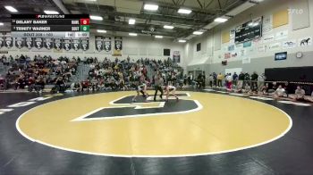 100 lbs Cons. Semi - Delany Baker, Rawlins vs Trinity Warner, South