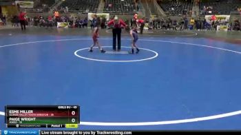 45 lbs Cons. Semi - Paige Wright, Askeo vs Esme Miller, Illinois Valley Youth Wrestlin