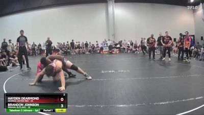 215 lbs Semis (4 Team) - Brandon Johnson, Indiana Outlaws vs Hayden Dearmond, Georgia United Red