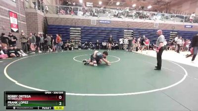 200/235 Semifinal - Robby Ortega, TW Wrestling vs Frank Lopez, Unaffiliated