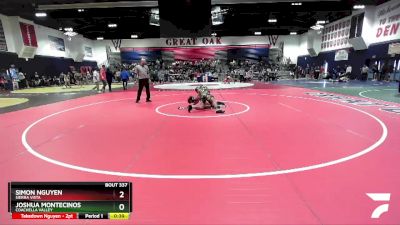 120 lbs Cons. Round 2 - Joshua Montecinos, Coachella Valley vs Simon Nguyen, Sierra Vista