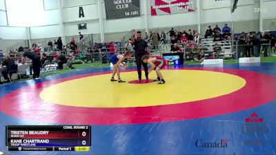 55kg Cons. Round 2 - Tristen Beaudry, Rhino WC vs Kane Chartrand, Troop Wrestling