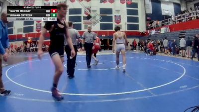 152 lbs Round Of 16 - Gavyn McCray, Freedom vs Rowan Crytzer, Highlands