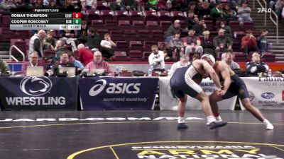 215 lbs Semifinal - Roman Thompson, Central Catholic vs Cooper Roscosky, Kiski Area