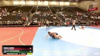 153 lbs Cons. Round 4 - Oscar Samanamud, Lehi vs Dean Harris, Logan High School