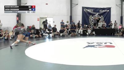 61 kg Final - Saige McCleery, Mat Demon - W vs Lucia Crossken, Wyoming Seminary - W