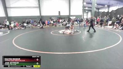 86 lbs Semifinal - Jase Seymour, Cowboy Mat Club vs Dalton Regehr, Bonners Ferry Wrestling Club