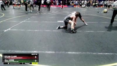 133 lbs Cons. Round 3 - Olli Webb, Grindhouse Wrestling vs Dylan Clark, Southern Oregon University