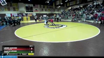 160 lbs Cons. Round 3 - Javier Sanchez, Steele Canyon vs Marcus Apuan, Etiwanda