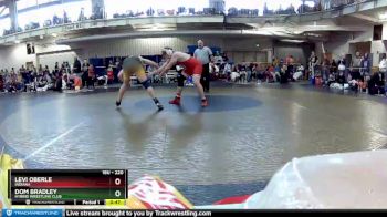 220 lbs Cons. Round 2 - Dom Bradley, Hybrid Wrestling Club vs Levi Oberle, Indiana