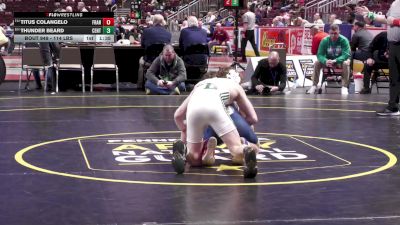 114 lbs First Round - Titus Colangelo, Franklin Regional vs Thunder Beard, Central Dauphin