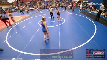 106.9-115.6 lbs Rr Rnd 3 - Jayden Windrix, Lady Outlaw Wrestling Academy vs Preslie Favors, HARRAH BTB