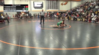 63 lbs Quarterfinal - Boston Gloede, Junior Cougar Wrestling Club vs Cannon Kegler, DC Elite