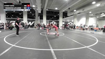 Champ. Round 2 - Cydney Davis, El Paso Supers Wrestling Club vs Remington LaFlamme, Wyoming Seminary College Preparatory High School Wrestling