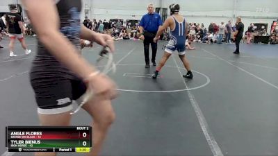 175 lbs Semis (4 Team) - Angle Flores, Savage WA Black vs Tyler Bienus, Iron Horse