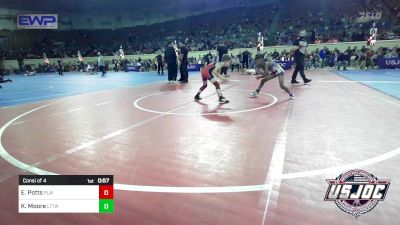 58 lbs Consi Of 4 - Eli Potts, Plainview Youth Wrestling Club vs Kameron Moore, L-Town Titans