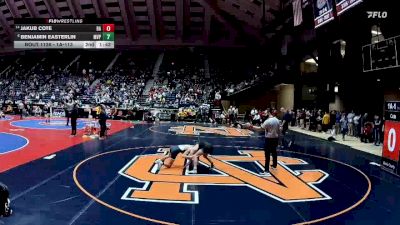 1A-113 lbs Cons. Round 1 - Jakub Cote, Banks County vs Benjamin Easterlin, Mt Vernon Presbyterian