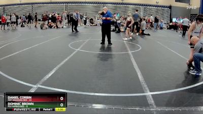 88 lbs Round 4 (8 Team) - Dominic Brown, FCA Hurricanes vs Daniel Corbin, Mat Assassins Red