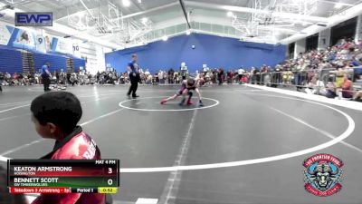 52 lbs Semifinal - Keaton Armstrong, Hoisington vs Bennett Scott, SW Timberwolves