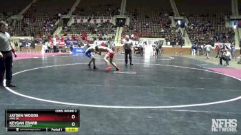 145 lbs Cons. Round 2 - JAYDEN WOODS, Saks Sr vs Keygan Ebarb, Houston Academy