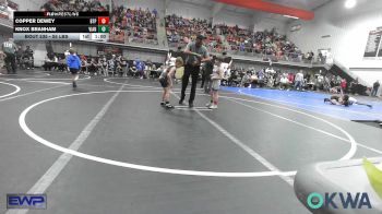 55 lbs 5th Place - Copper Dewey, Tulsa Blue T Panthers vs Knox Branham, Vian Wrestling Club