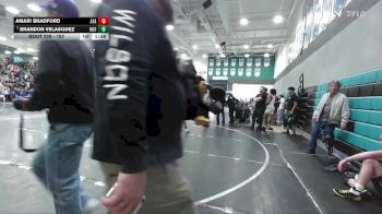157 lbs Champ. Round 2 - Brandon Velasquez, Dos Pueblos vs Amari Bradford, Ayala