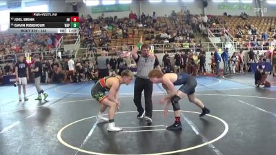 140 lbs 3rd Place Match - Joel Brink, Jv Warriors vs Gavin Ridenour, Wapakoneta