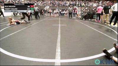 43 lbs Rr Rnd 3 - Ella Weldon, Shelton Wrestling Academy vs Trinity Collins, Standfast