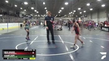 85 lbs Champ. Round 2 - Kassie Sapp, Michigan Grappler RTC vs Nico Adamo, Wrestling University