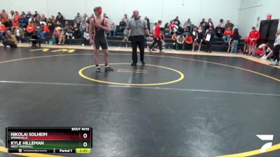 JV-21 lbs Round 1 - Nikolai Solheim, Springville vs Kyle Hilleman, West Marshall