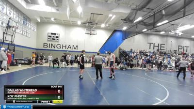 210 lbs Quarterfinal - KOY PHISTER, Riverton Wolf Pack Wrestling vs Dallas Whitehead, Northside Wrestling Club