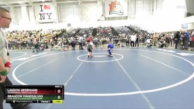 86 lbs Quarterfinal - Landon Herrmann, Warrenburg Wrestling Club vs Brandon Manosalvas, Long Beach Gladiators Wrestling