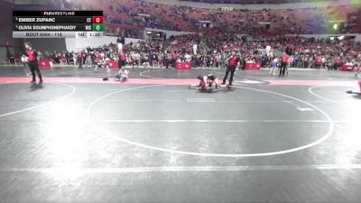 118 lbs 1st Place Match - Ember Zupanc, Crass Trained vs Olivia Soumphonephakdy, Wisconsin