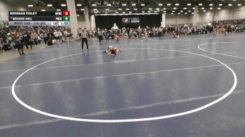 100 lbs Champ. Rd Of 32 - Brennan Finley, Willard Youth Wrestling Club vs Brodie Hill, Pomona Wrestling Club Colorado