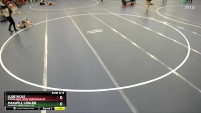 Cons. Round 2 - Jude Ricks, Rogers Area Youth Wrestling Club vs Maxwell Lawler, Hastings Wrestling Club