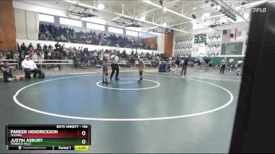 106 lbs Champ. Round 2 - Parker Hendrickson, Yucaipa vs Justin Asbury, Trabuco Hills