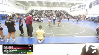 110 lbs Champ. Round 2 - Layla Alvarado, Freight Train WC vs Faith Seide, San Clemente High Girls Wrestl